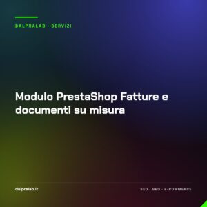 Modulo PrestaShop Fatture e documenti su misura