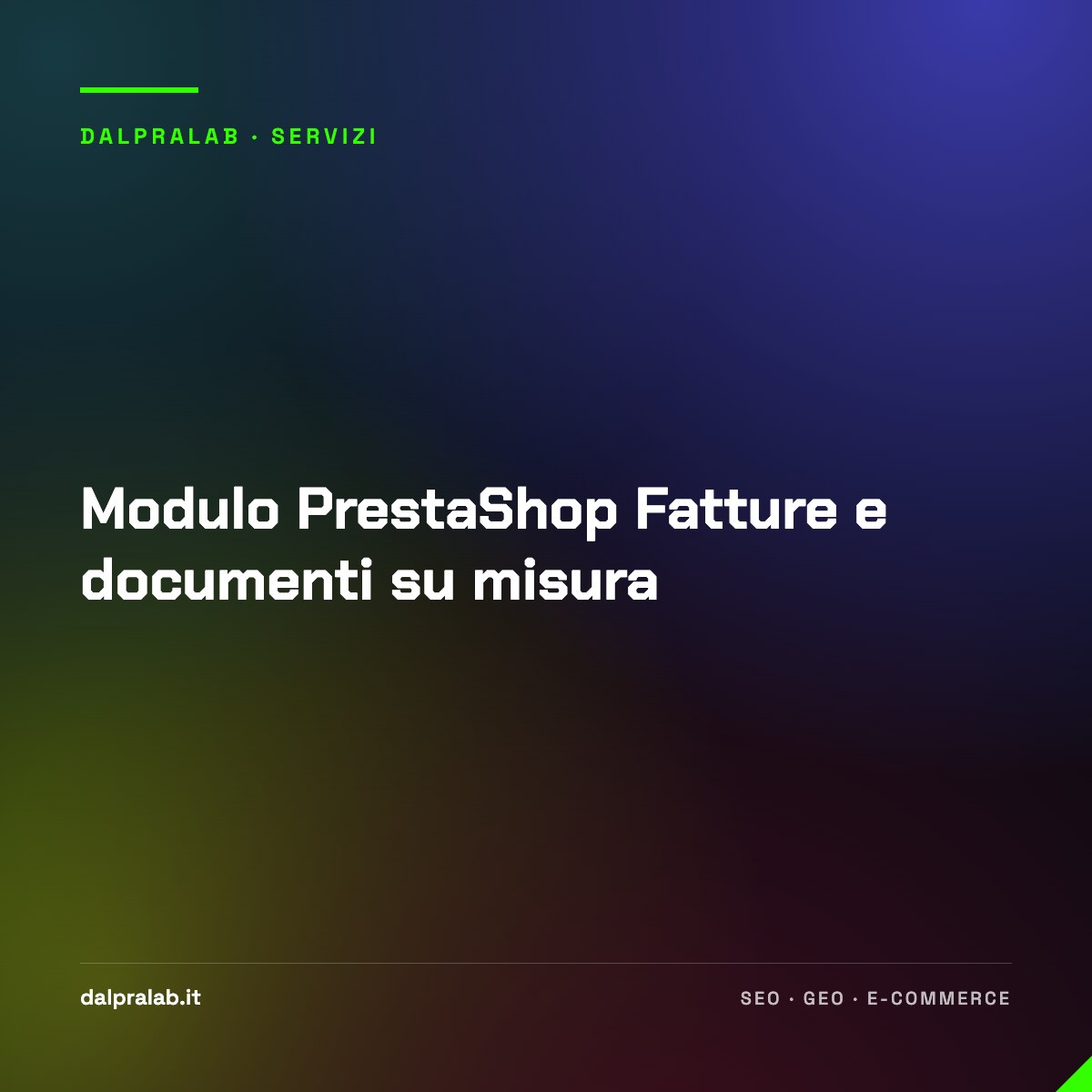 Modulo PrestaShop Fatture e documenti su misura