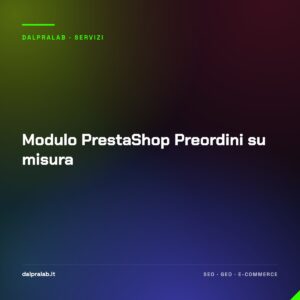 Modulo PrestaShop Preordini su misura