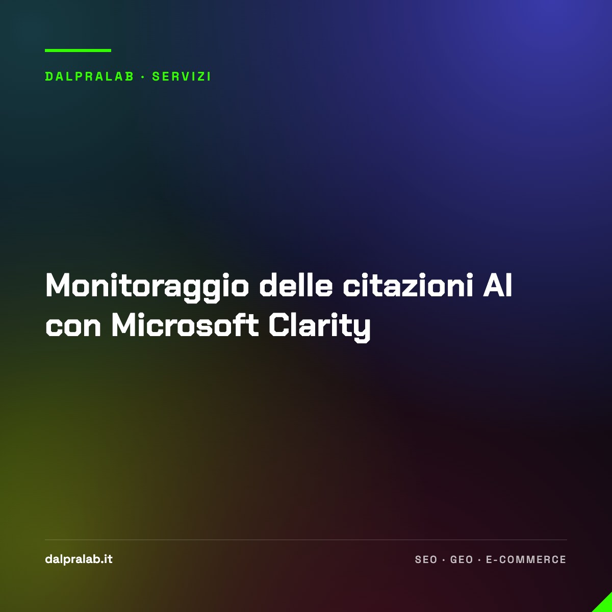 Monitoraggio delle citazioni AI con Microsoft Clarity