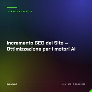 Incremento GEO del Sito — Ottimizzazione per i motori AI