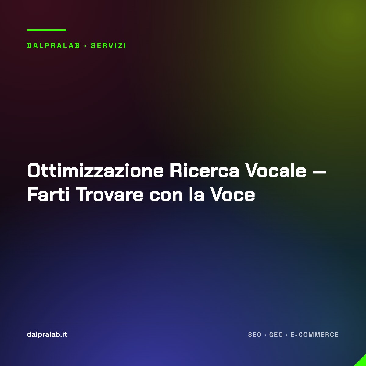 Ottimizzazione Ricerca Vocale — Farti Trovare con la Voce