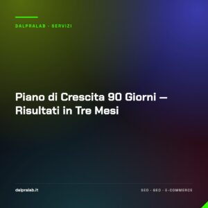 Piano di Crescita 90 Giorni — Risultati in Tre Mesi