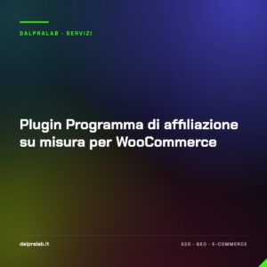 Plugin Programma di affiliazione su misura per WooCommerce