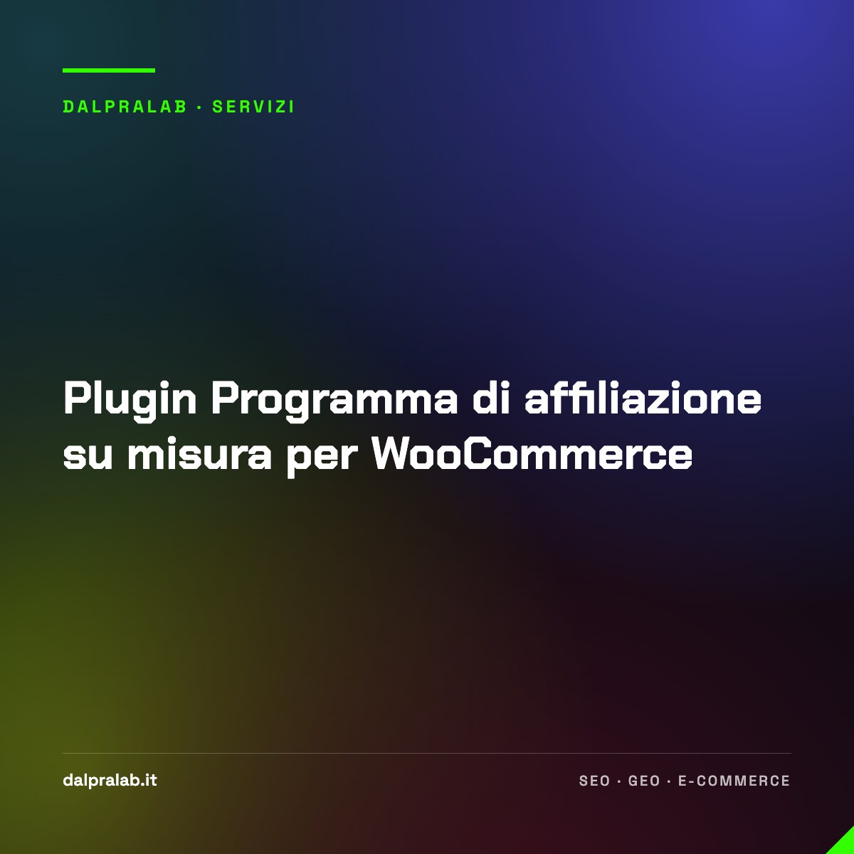 Plugin Programma di affiliazione su misura per WooCommerce