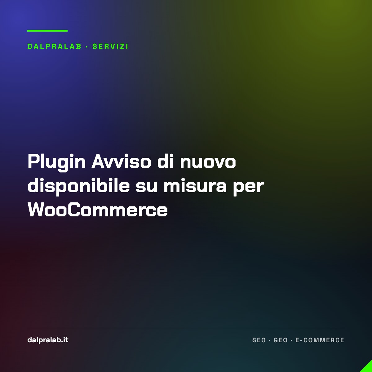 Plugin Avviso di nuovo disponibile su misura per WooCommerce
