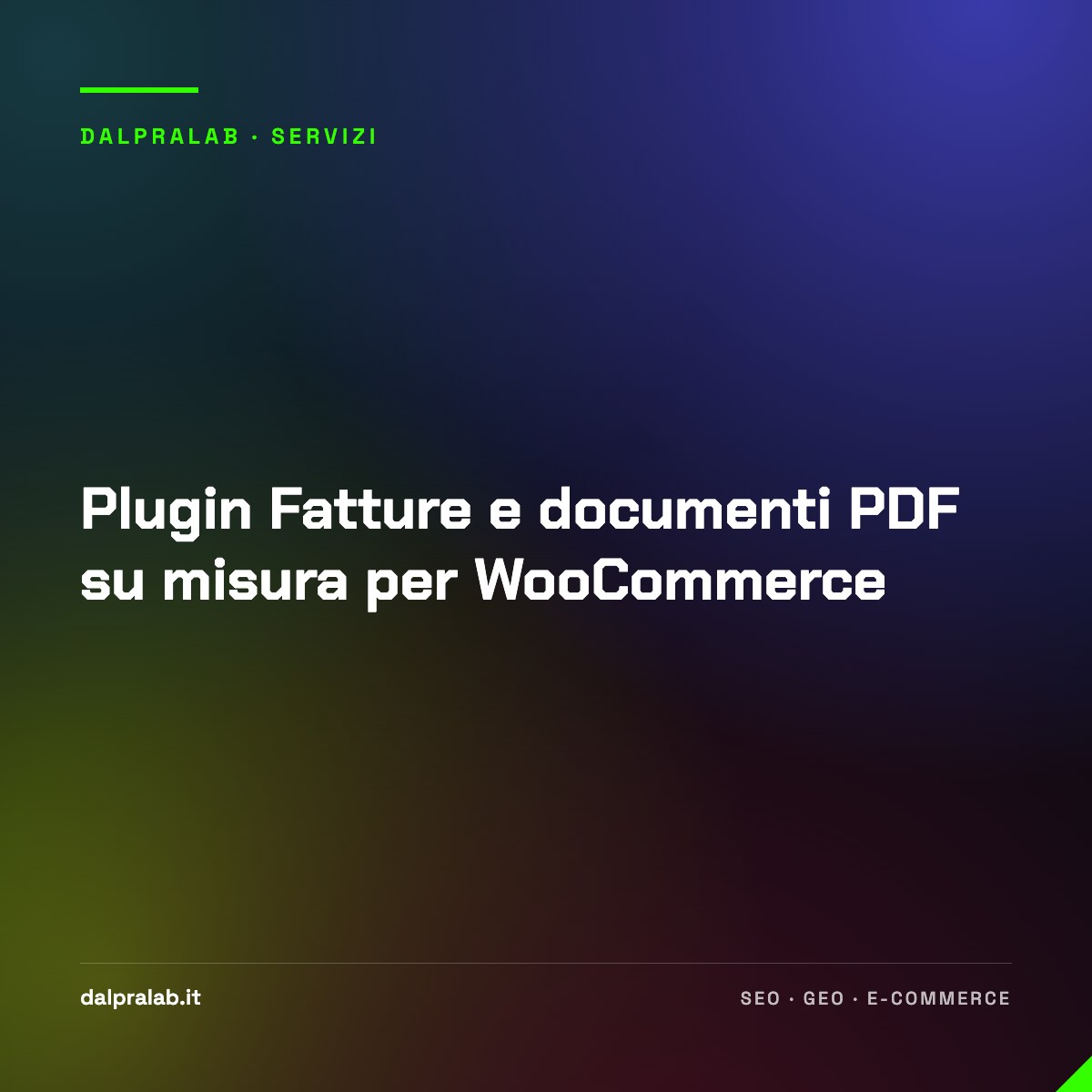 Plugin Fatture e documenti PDF su misura per WooCommerce