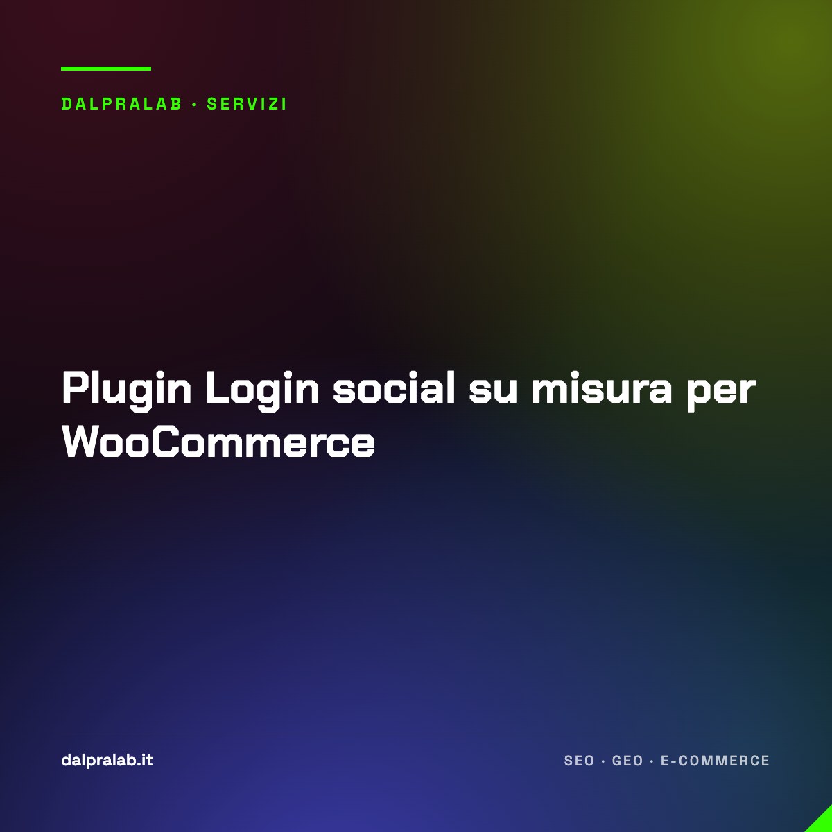 Plugin Login social su misura per WooCommerce