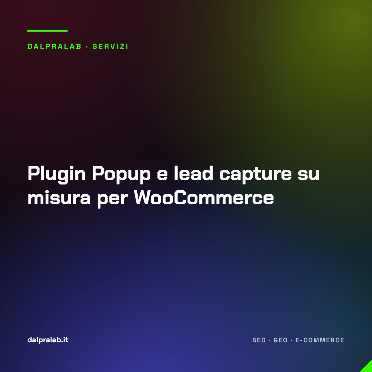 Plugin Popup e lead capture su misura per WooCommerce