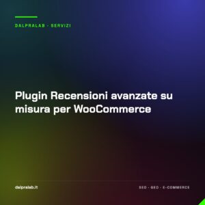 Plugin Recensioni avanzate su misura per WooCommerce