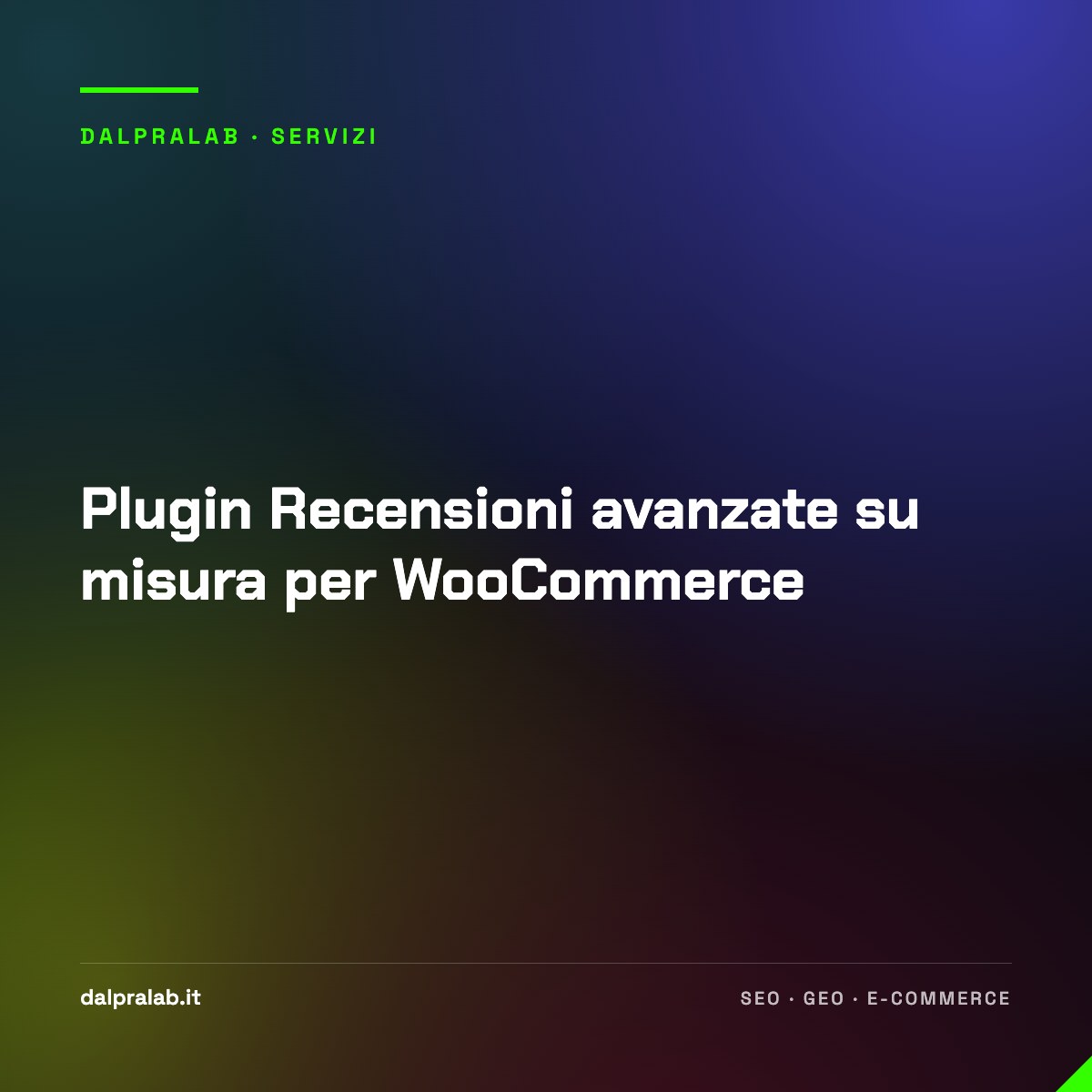 Plugin Recensioni avanzate su misura per WooCommerce