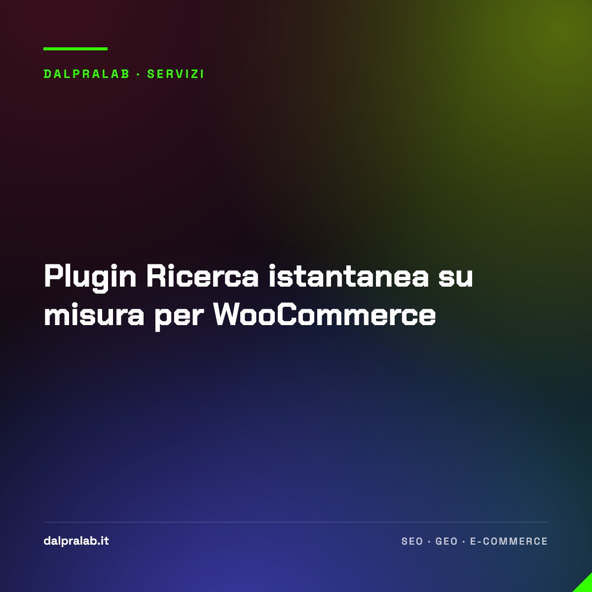 Plugin Ricerca istantanea su misura per WooCommerce