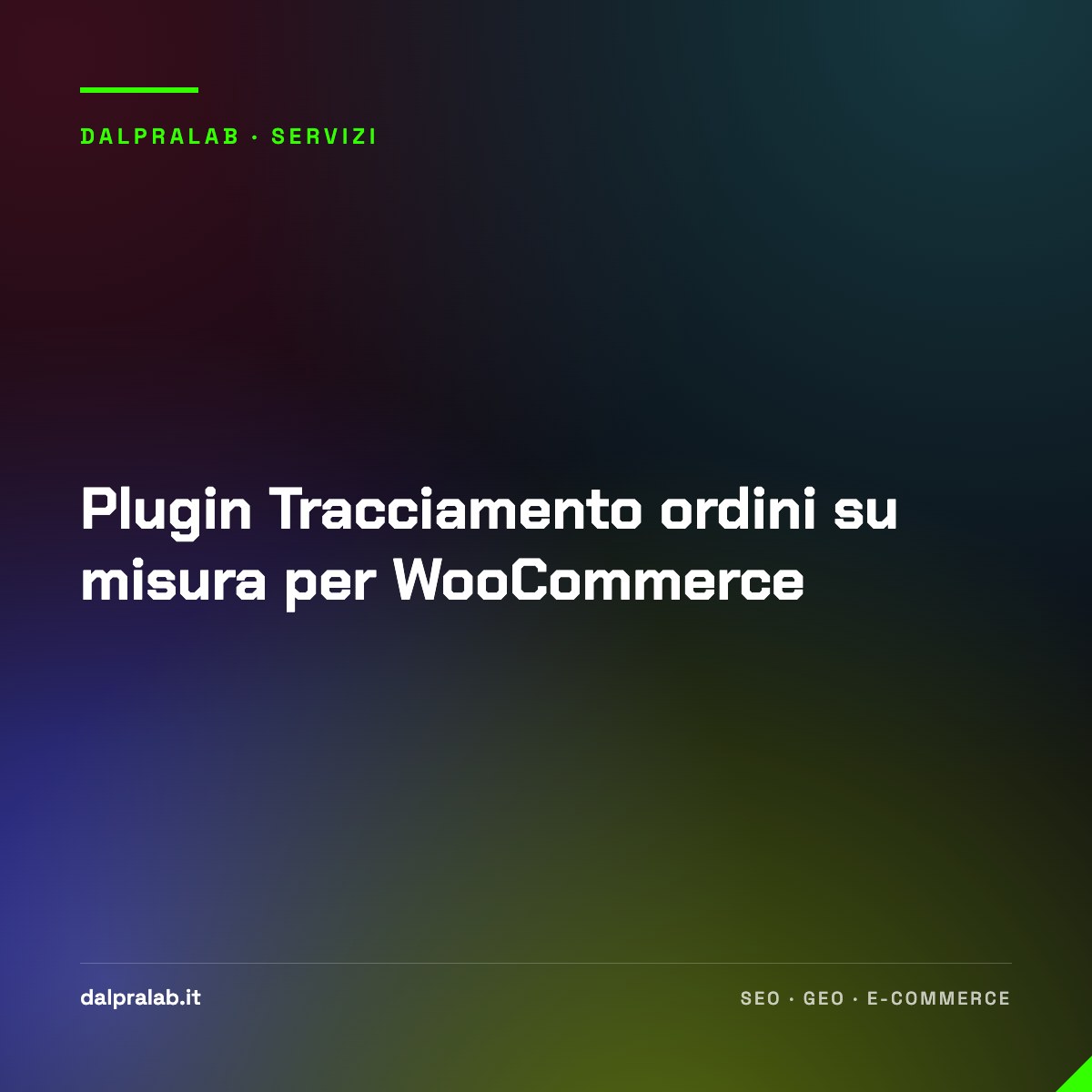 Plugin Tracciamento ordini su misura per WooCommerce