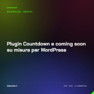 Plugin Countdown e coming soon su misura per WordPress