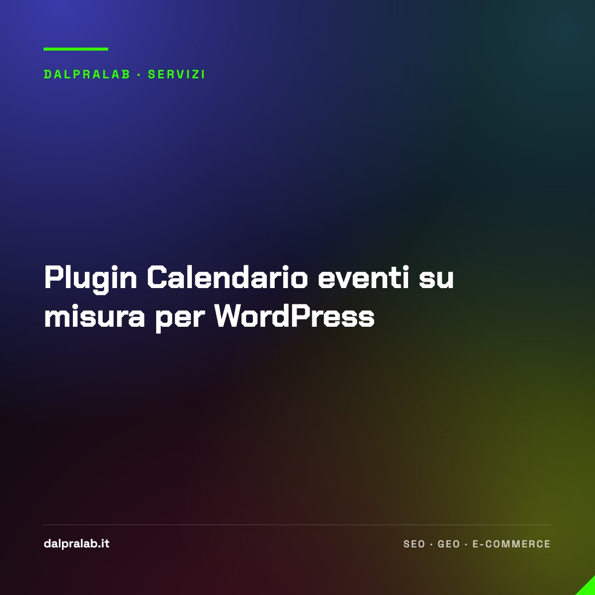Plugin Calendario eventi su misura per WordPress