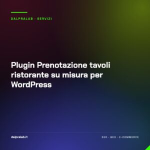 Plugin Prenotazione tavoli ristorante su misura per WordPress