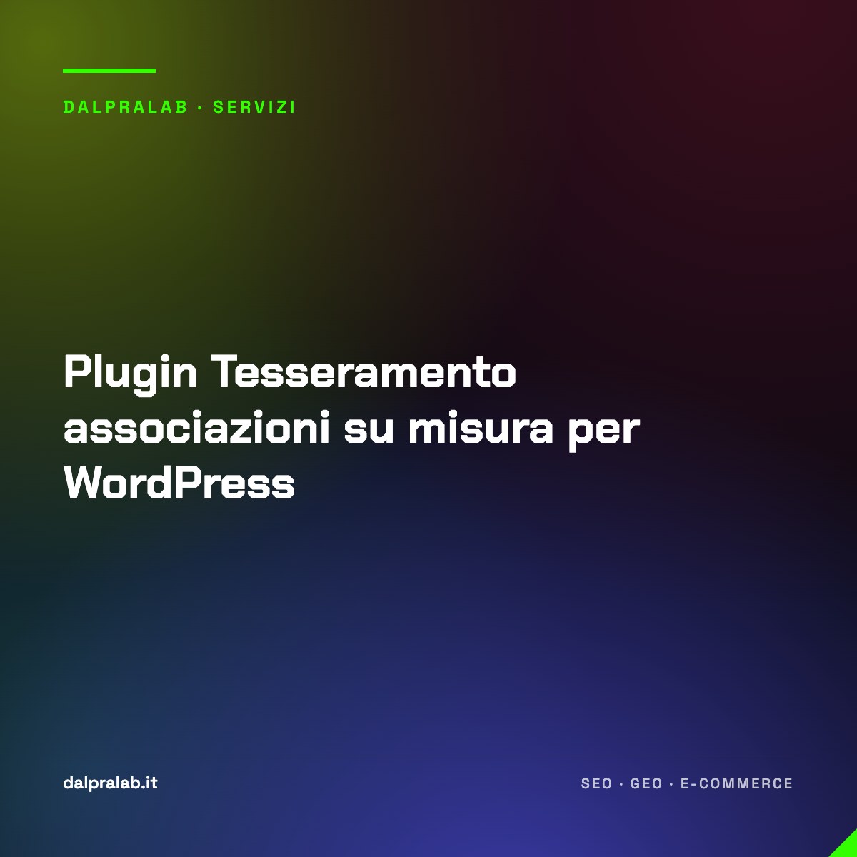 Plugin Tesseramento associazioni su misura per WordPress