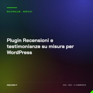 Plugin Recensioni e testimonianze su misura per WordPress