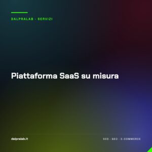 Piattaforma SaaS su misura