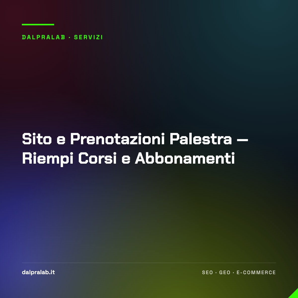 Sito e Prenotazioni Palestra — Riempi Corsi e Abbonamenti