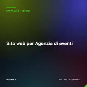 Sito web per Agenzia di eventi