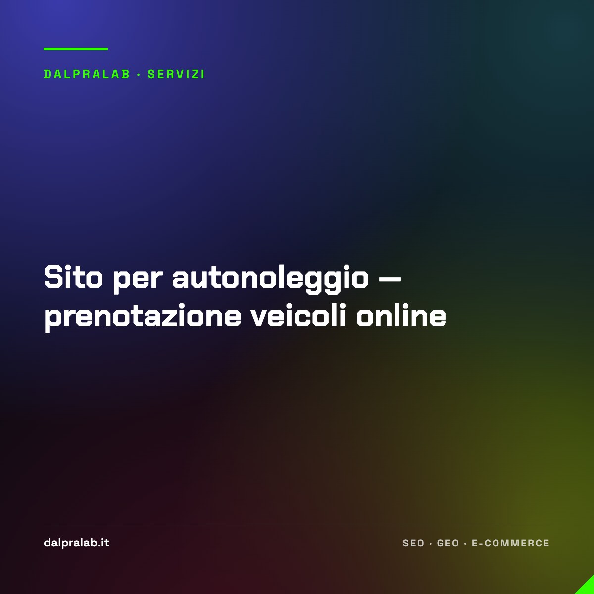 Sito per autonoleggio — prenotazione veicoli online