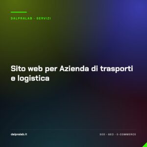 Sito web per Azienda di trasporti e logistica
