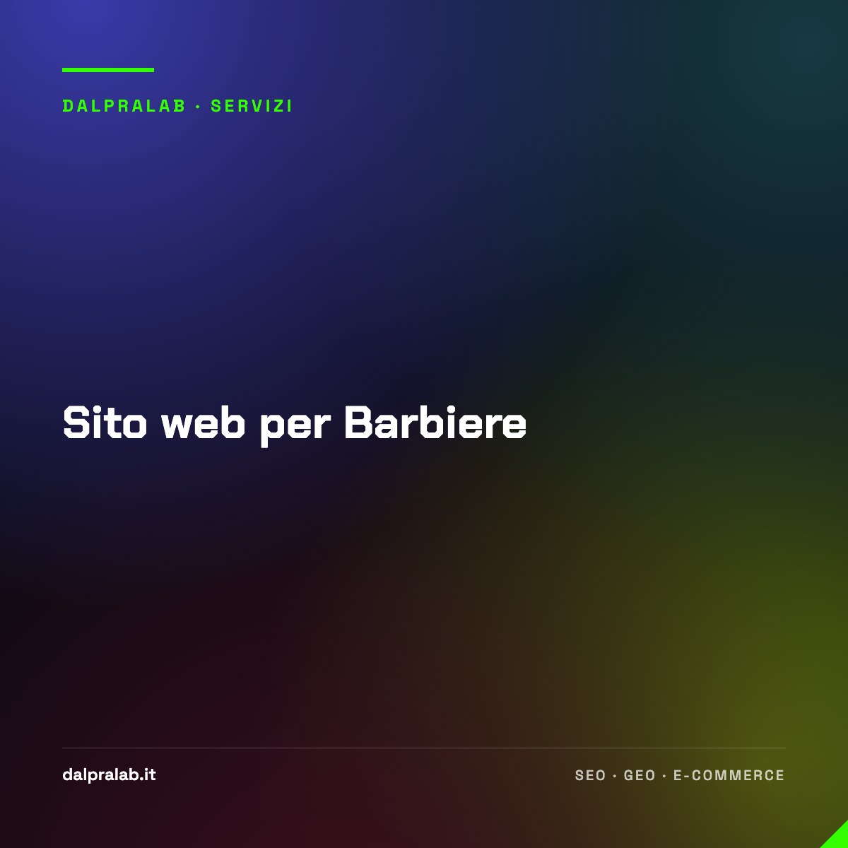 Sito web per Barbiere