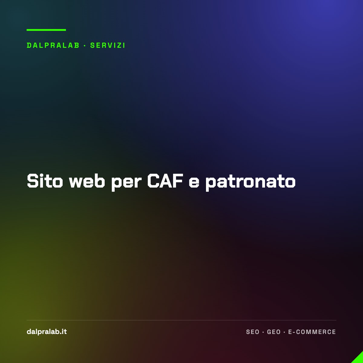 Sito web per CAF e patronato