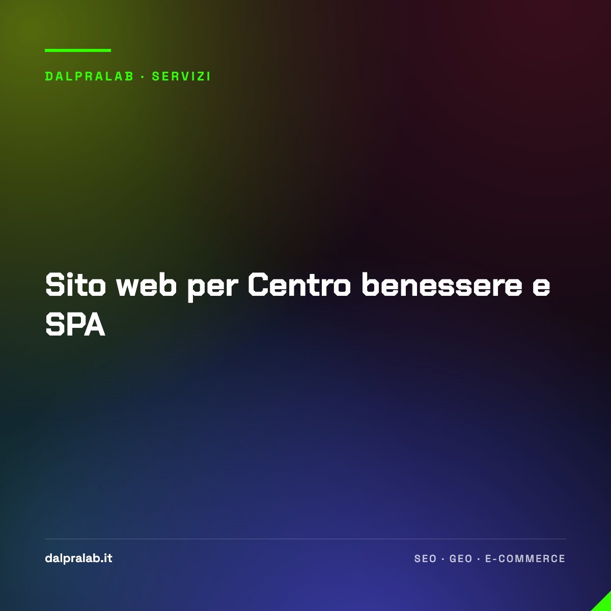 Sito web per Centro benessere e SPA