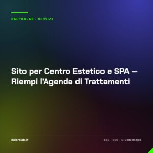 Sito per Centro Estetico e SPA — Riempi l’Agenda di Trattamenti