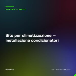 Sito per climatizzazione — installazione condizionatori
