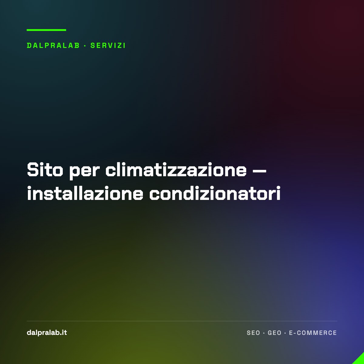 Sito per climatizzazione — installazione condizionatori