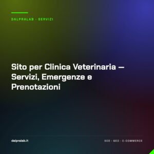 Sito per Clinica Veterinaria — Servizi, Emergenze e Prenotazioni