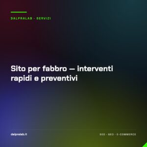 Sito per fabbro — interventi rapidi e preventivi