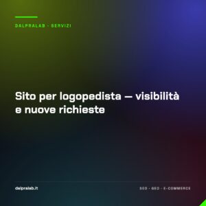 Sito per logopedista — visibilità e nuove richieste