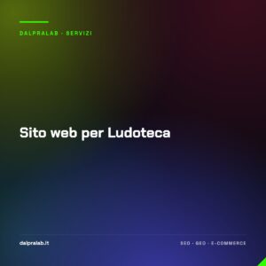Sito web per Ludoteca
