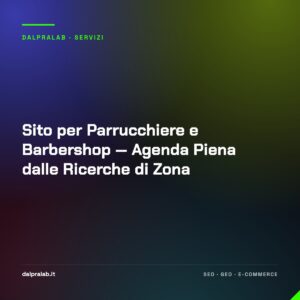 Sito per Parrucchiere e Barbershop — Agenda Piena dalle Ricerche di Zona