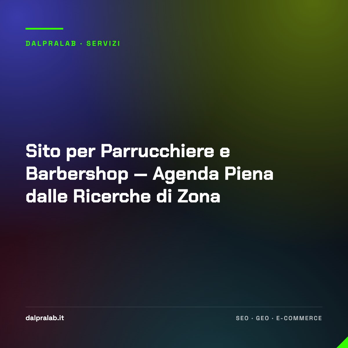 Sito per Parrucchiere e Barbershop — Agenda Piena dalle Ricerche di Zona