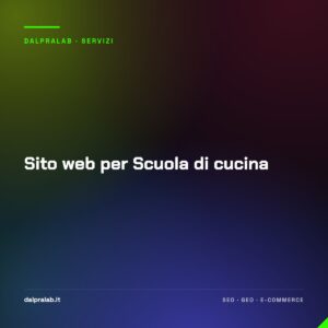 Sito web per Scuola di cucina