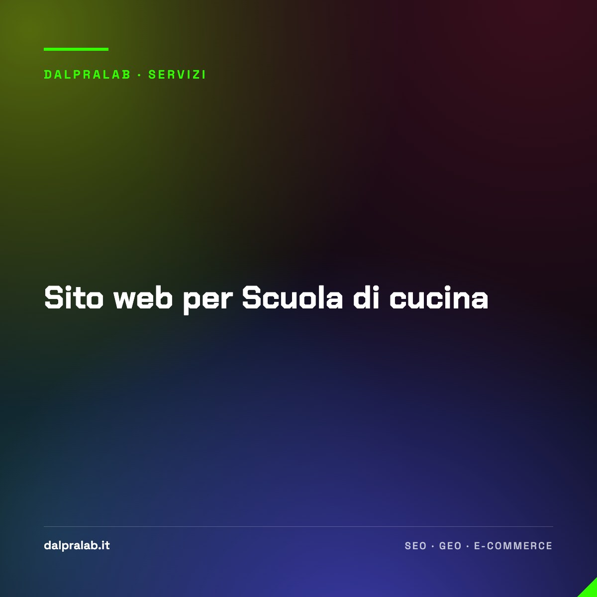 Sito web per Scuola di cucina