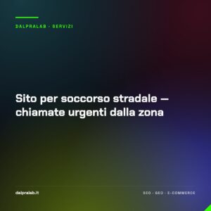 Sito per soccorso stradale — chiamate urgenti dalla zona