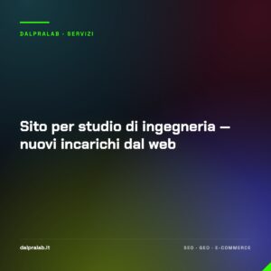 Sito per studio di ingegneria — nuovi incarichi dal web