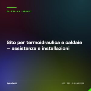 Sito per termoidraulica e caldaie — assistenza e installazioni