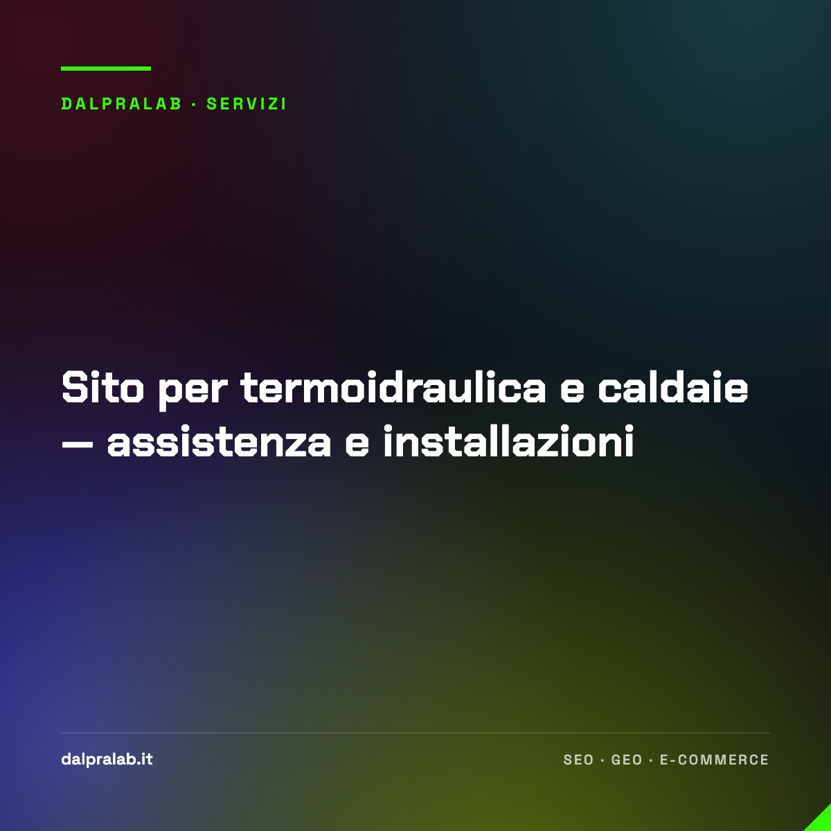 Sito per termoidraulica e caldaie — assistenza e installazioni