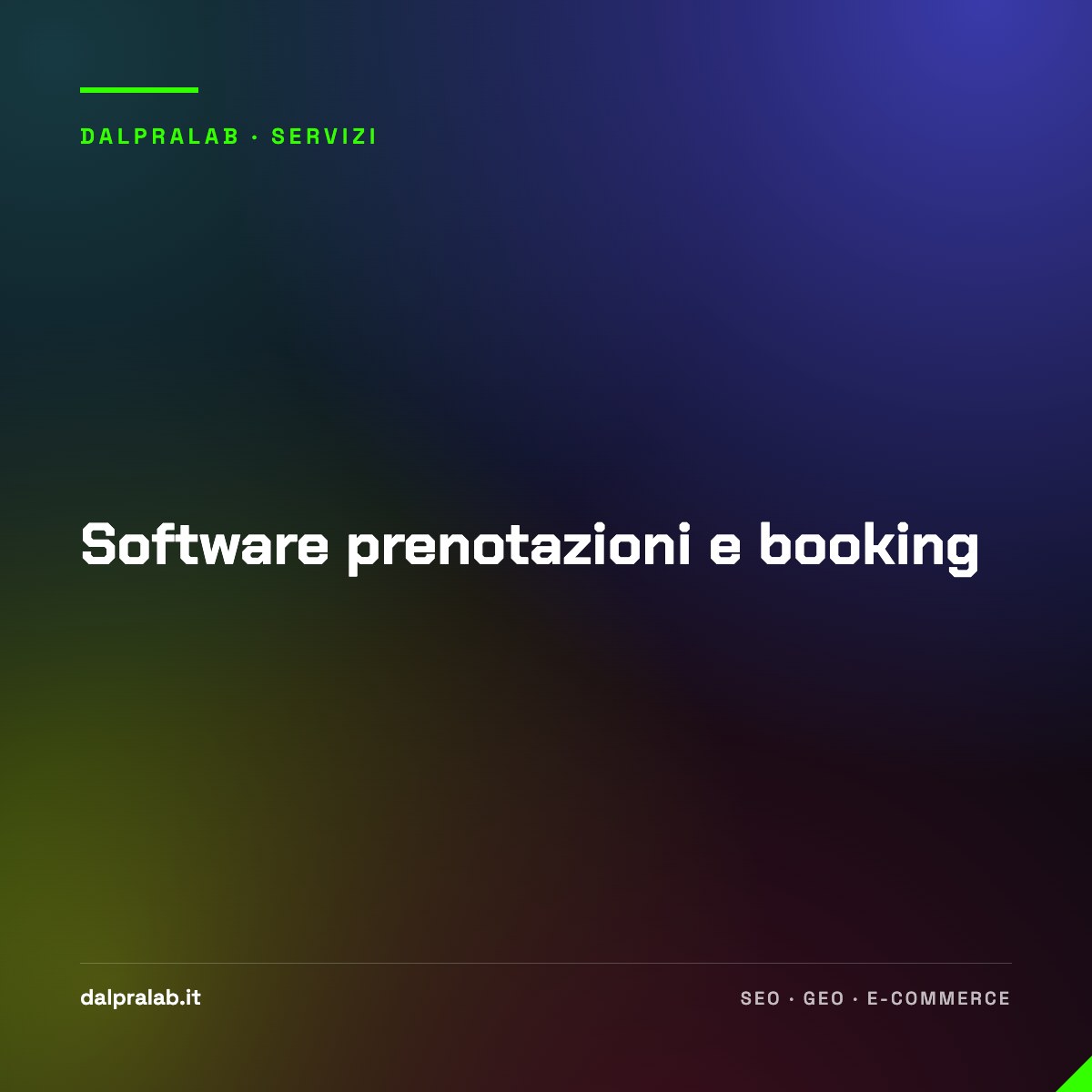 Software prenotazioni e booking