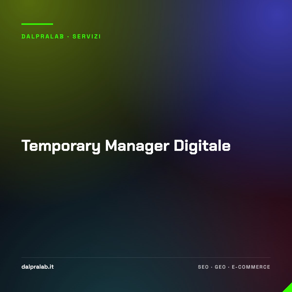 Temporary Manager Digitale