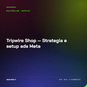 Tripwire Shop — Strategia e setup ads Meta