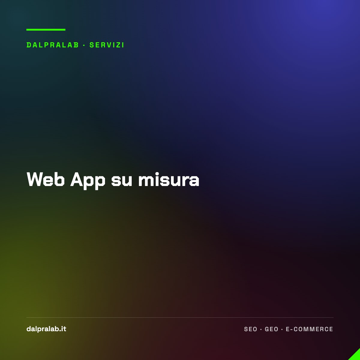 Web App su misura