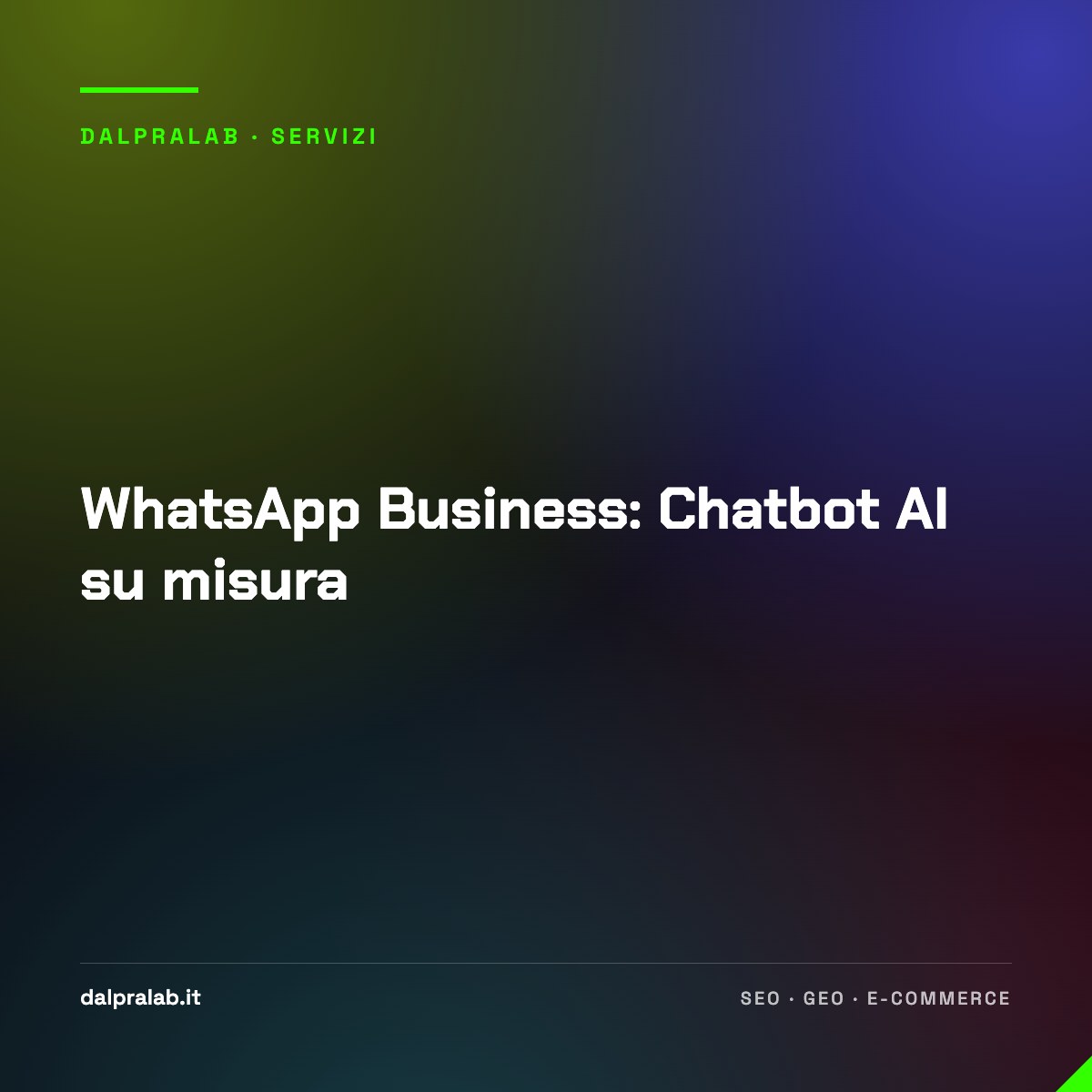 WhatsApp Business: Chatbot AI su misura